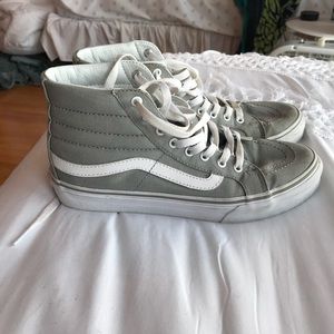 Grey tall vans size 8